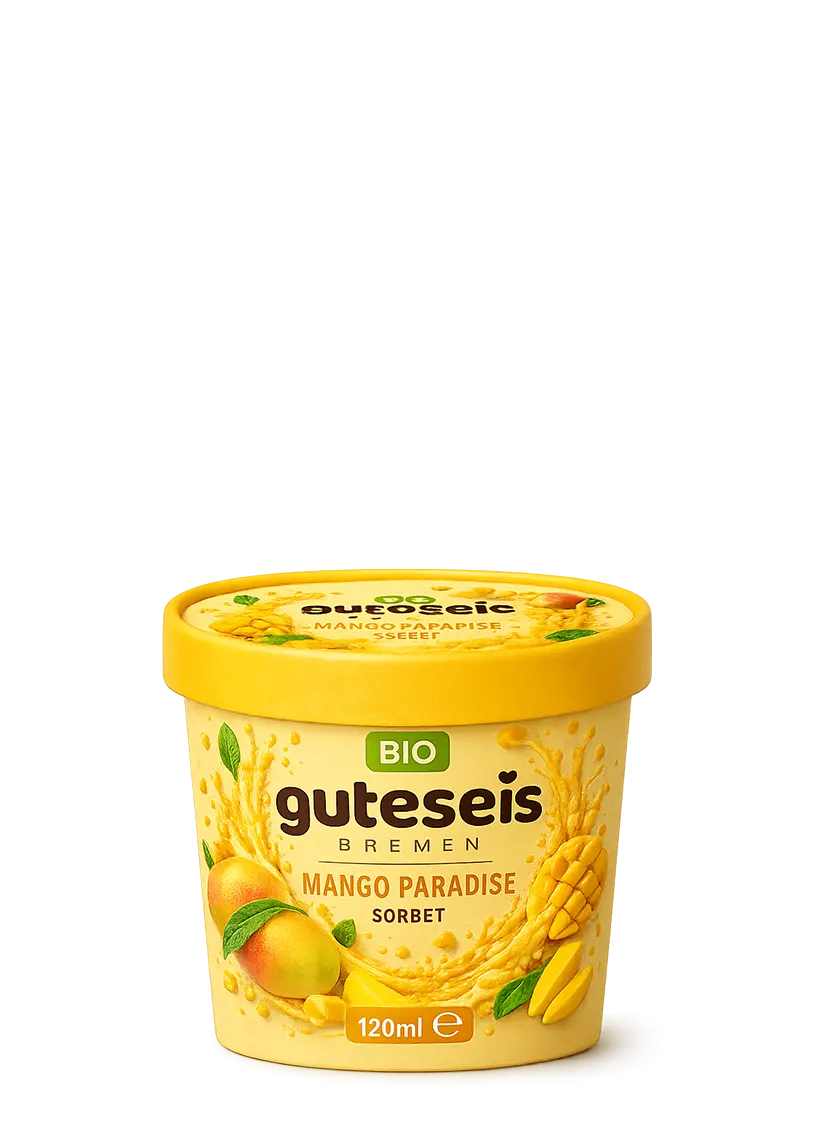 Guteseis Mango im 120-ml-Becher – AI Generated